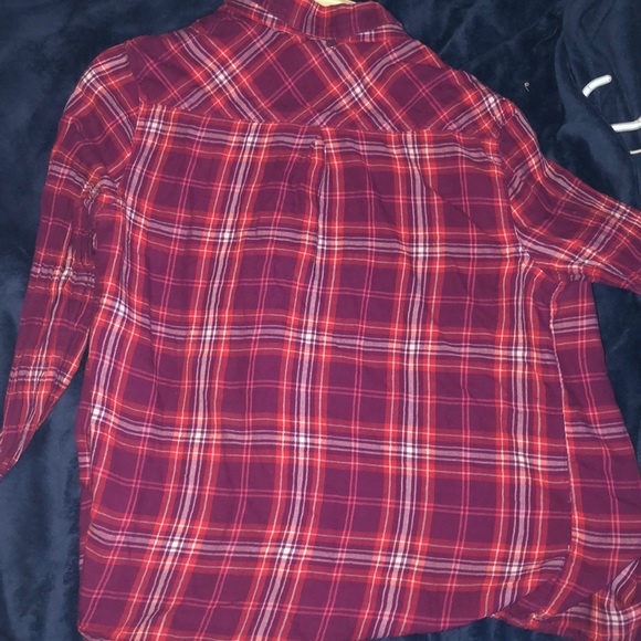 Pink Flannel Button Down Shirt - Picture 2 of 2